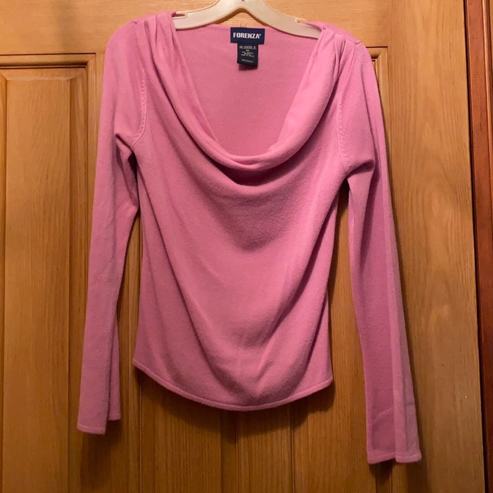 Drape neck sweater